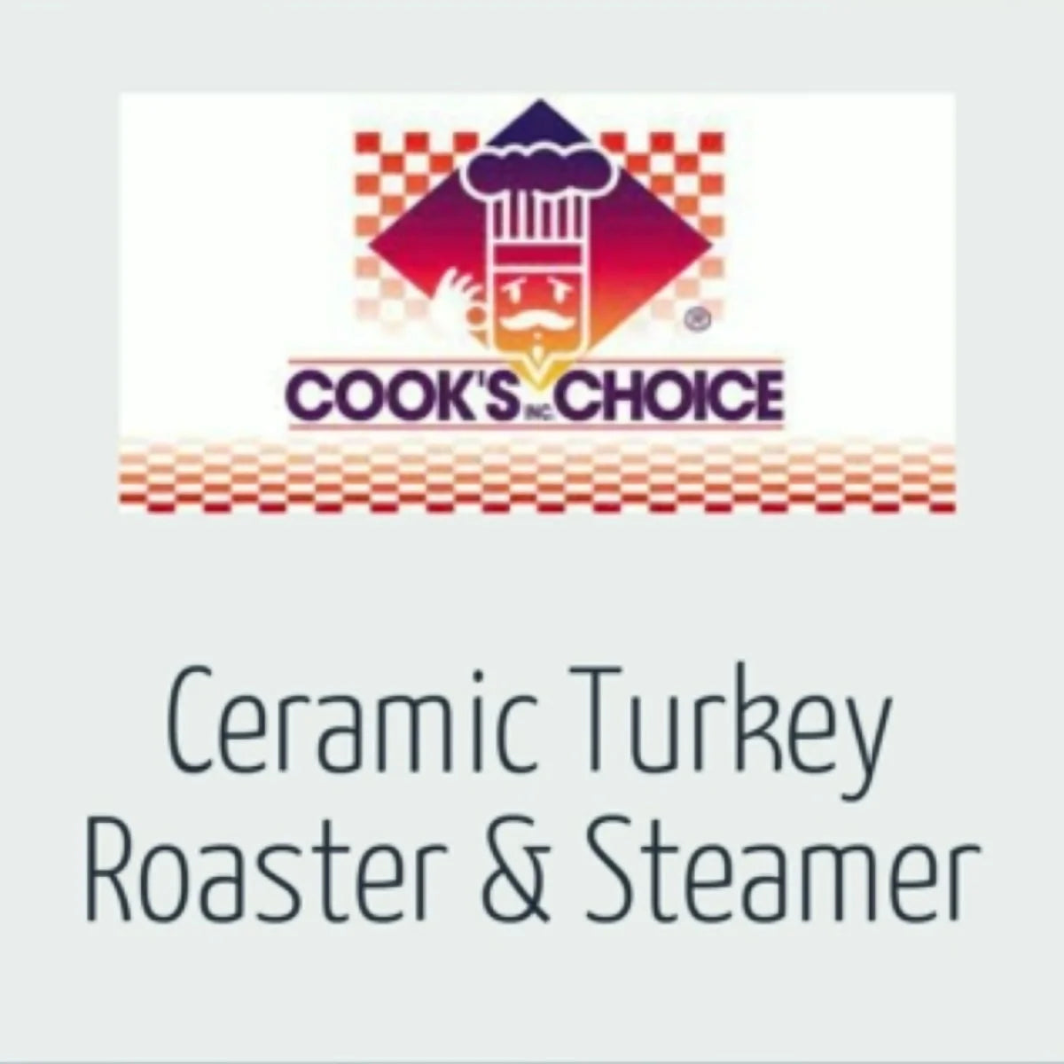 Ceramic Beer Can Turkey Roaster and Steamer G580043