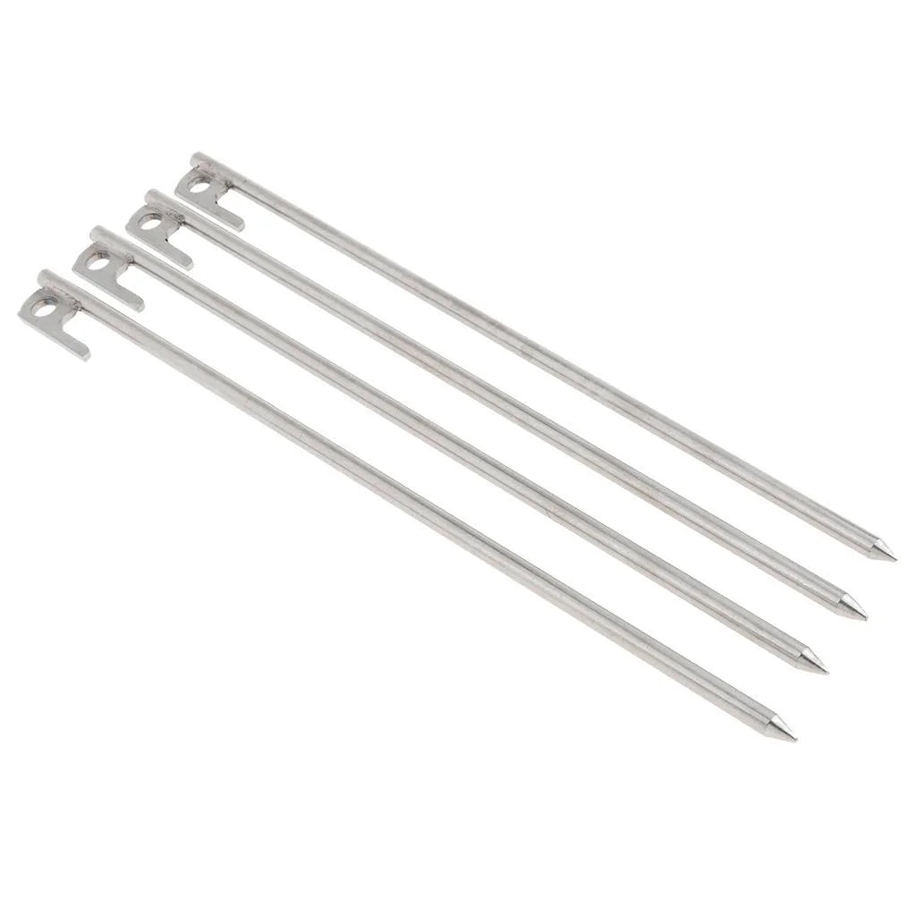 4Pcs Solid Steel Tent Stakes U59837