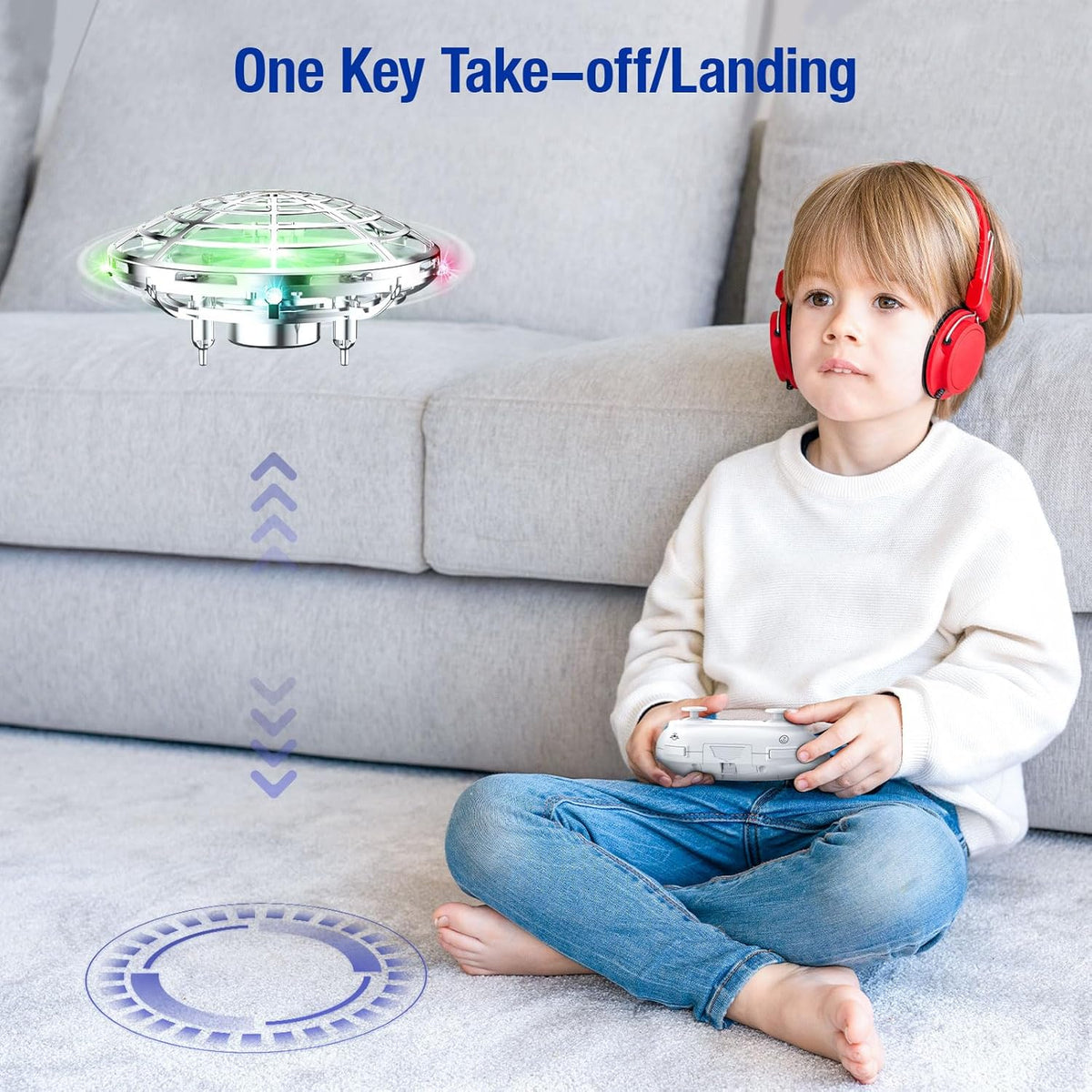 Mini Drone with LED Light, Quadcopter Indoor P7172