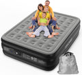 Queen Self Inflating Air Mattress 18" High with Built in Double Pump V64922