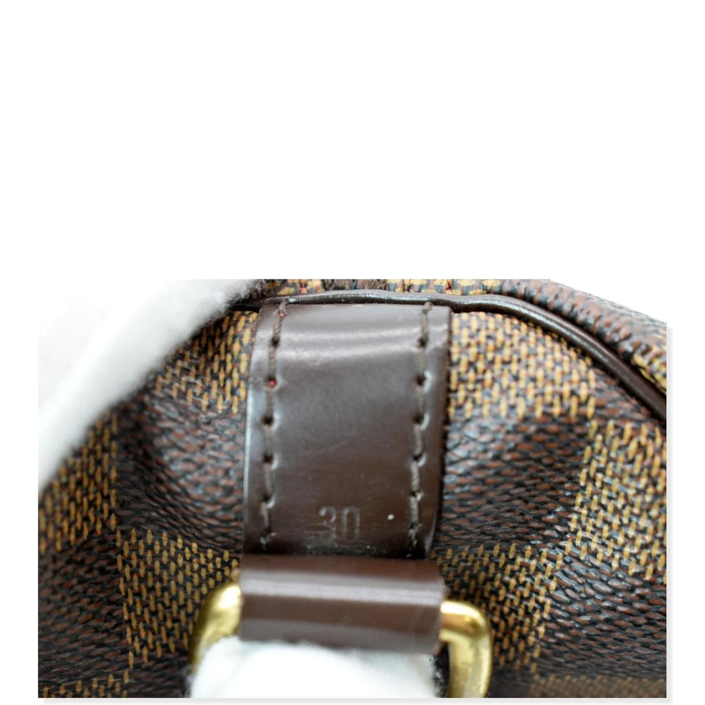 Pre-owned Brown Damier Ebene Satchel Bag W46223