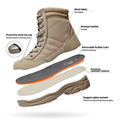 Steel Toe Work Boots Slip Resistant X275