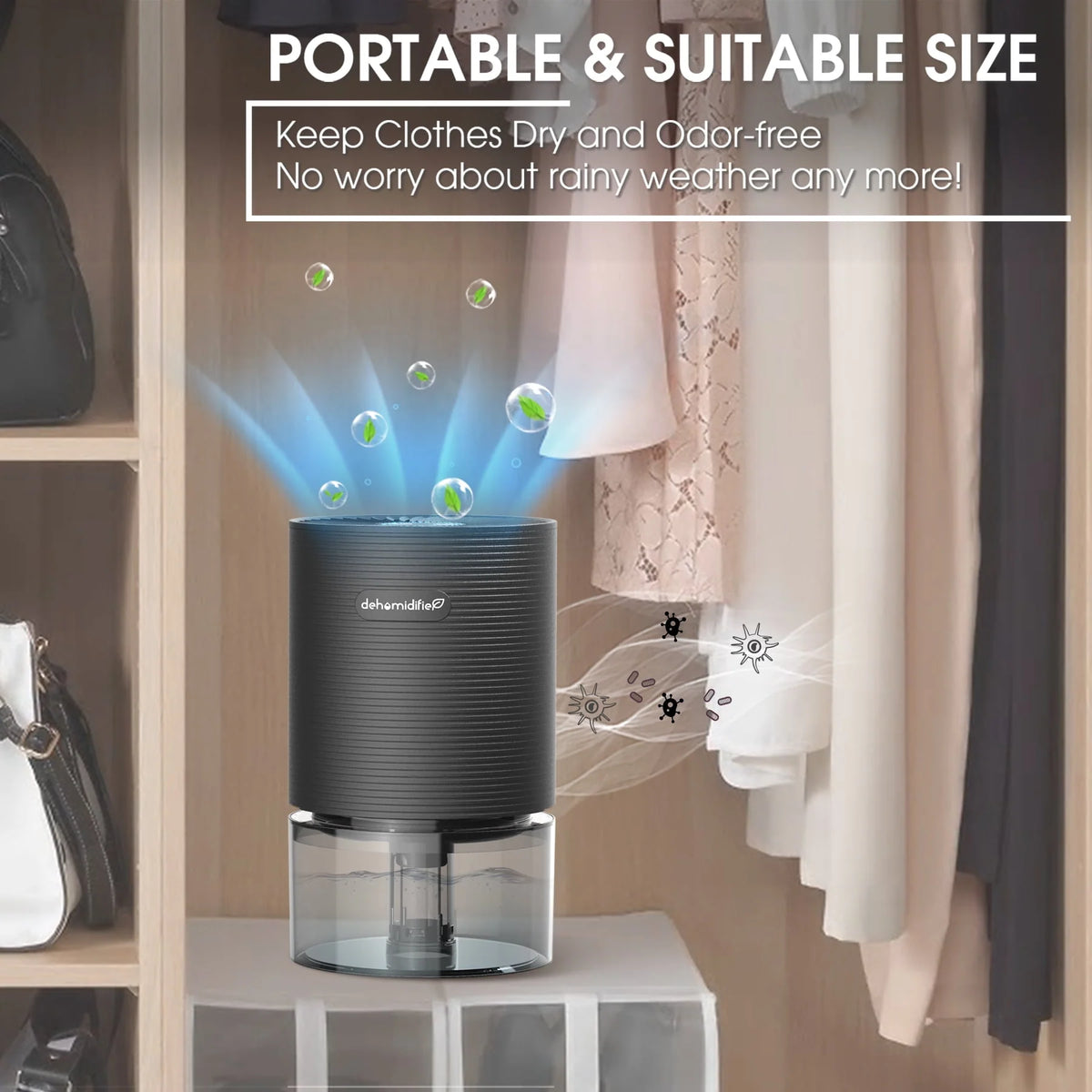 700ml Small Dehumidifiers with LED Light Z557371
