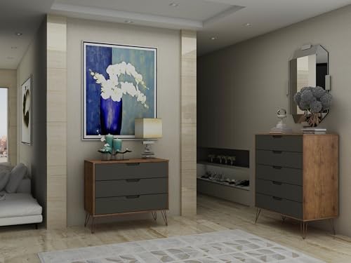 Grey 3-Drawer Bedroom Dresser Set G400794