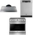36 Gas Range, Range Hood and Dishwasher D9443