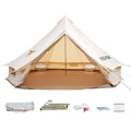 Canvas Bell Tent with Stove Jacket Waterproof 4 Seasons W46120