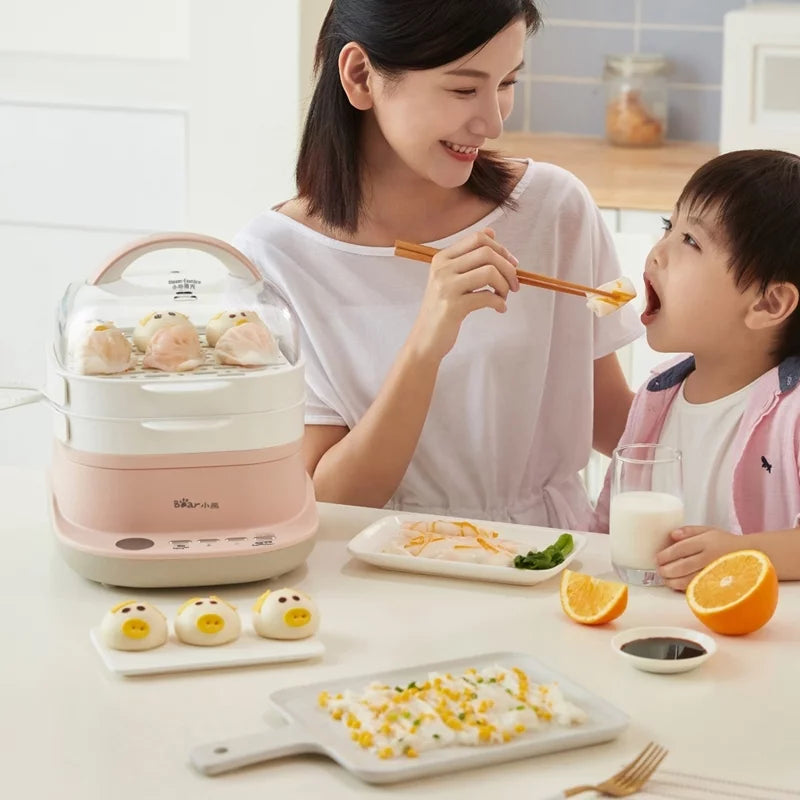 Rice Roll Maker 6 Functions Food Steamer Double Layer 3L N234