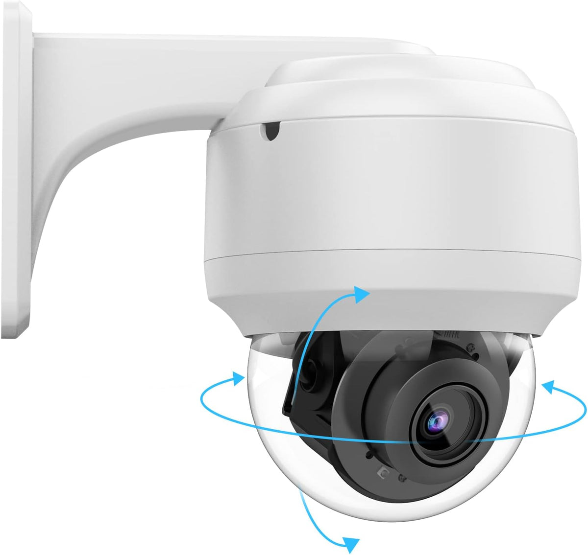 8MP PTZ PoE IP Dome Camera with Built-in Mic U350874
