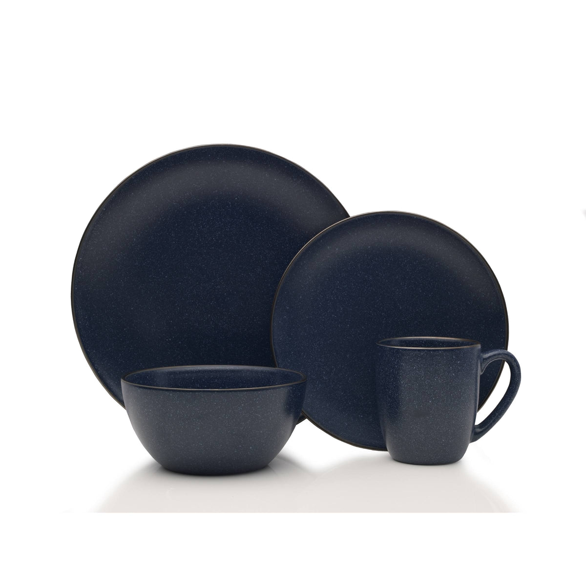16-pc. Blue Speckling Dinnerware Set S5228