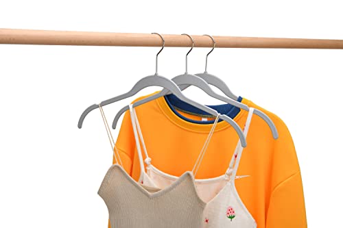 White 50 Pack Non-Velvet Plastic Heavy Duty Clothes Hangers with Chrome Swivel Hook I292320