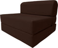 Twin Size Brown Folding Foam Sleeper Chair R866486