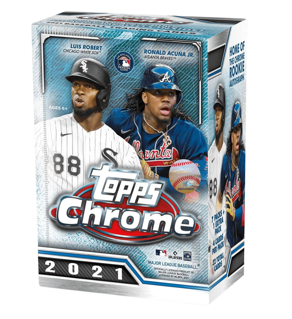 Topps Chrome MLB Baseball Trading Cards Blaster Box S8777