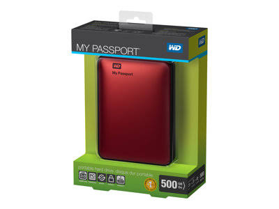 500GB External Hard Drive USB 3.0 Red E932464