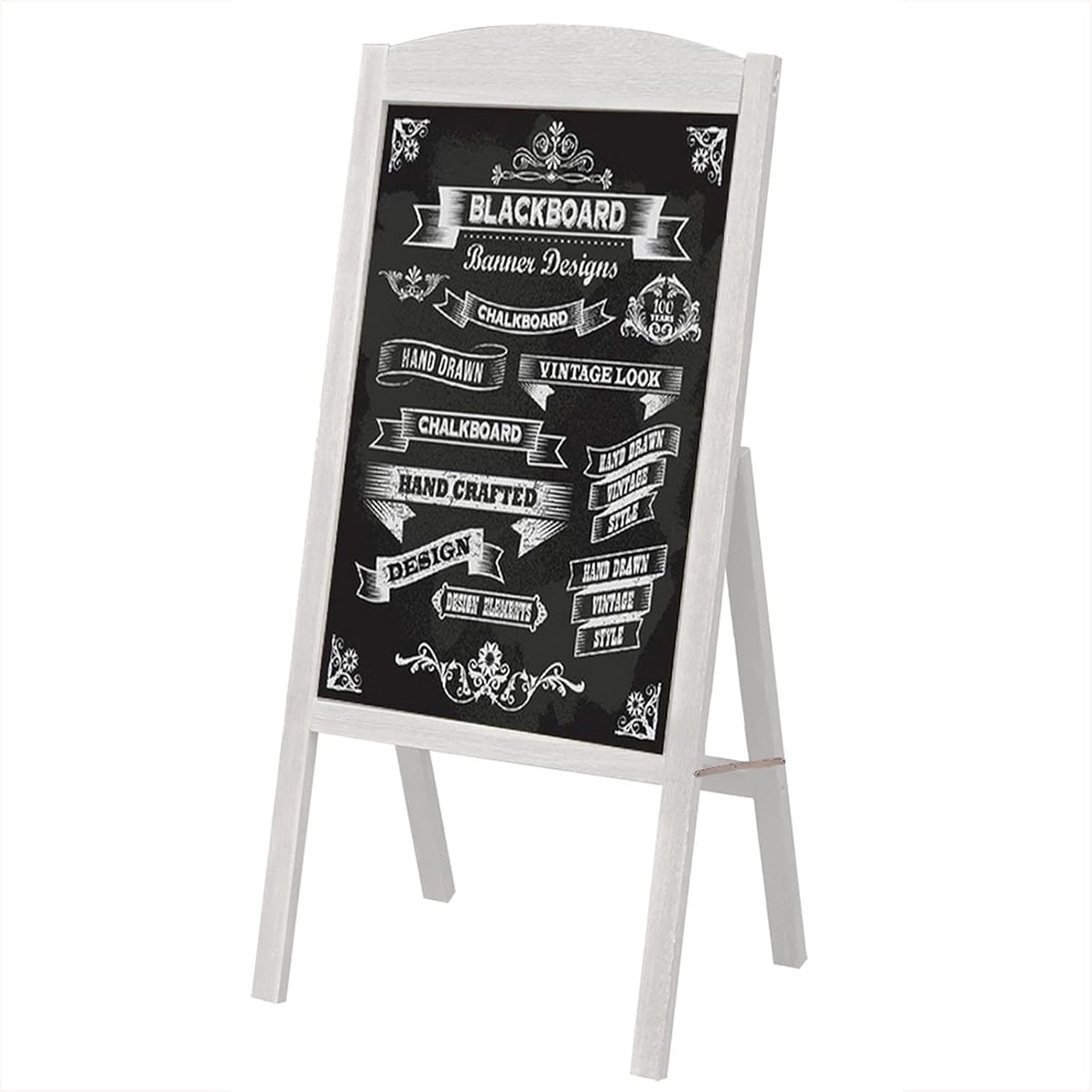 Large 35 x 17 Inch Wood A-Frame Chalkboard Sign R656146