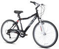 26 In. Black Full Suspension Comfort Bike Y123