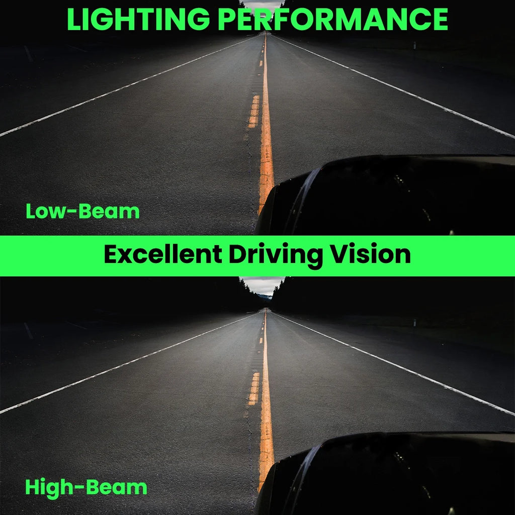 Chrome Housing Smoke Lens LED Headlights Pair V8215