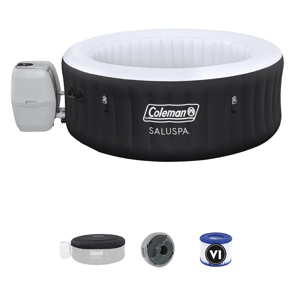 Inflatable Hot Tub Round Portable Outdoor Spa with Cover M9841