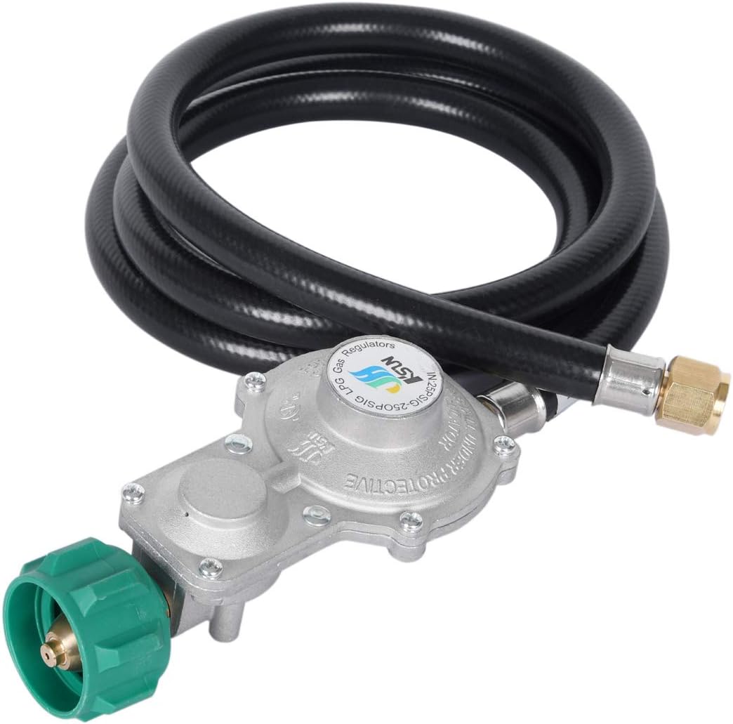 5FT Two Stage Propane Regulator with Hose W64083