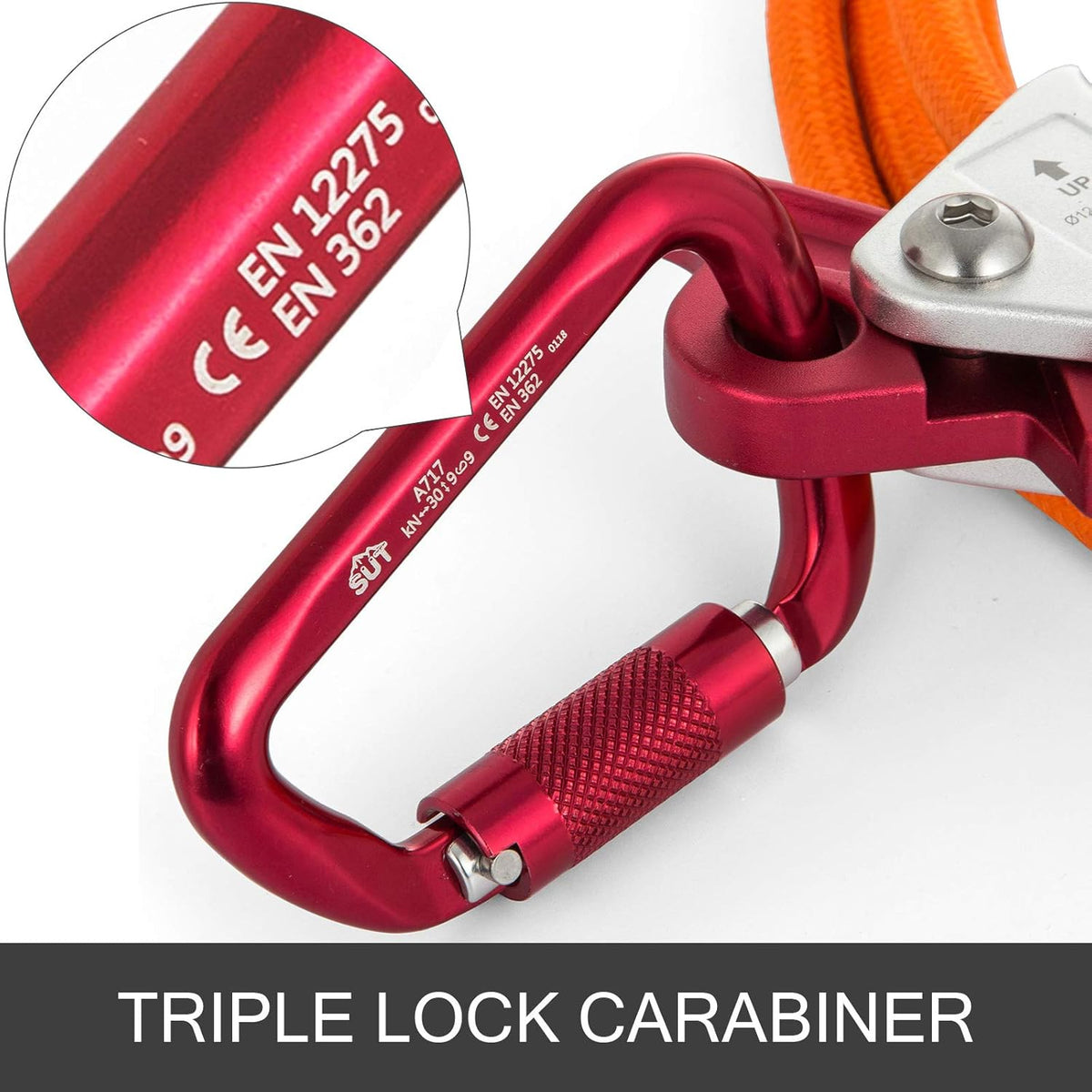 Steel Wire Core Flip Line Kit 1/2 X 10' with Carabiner and Swivel Snap Pack of 2 V6955
