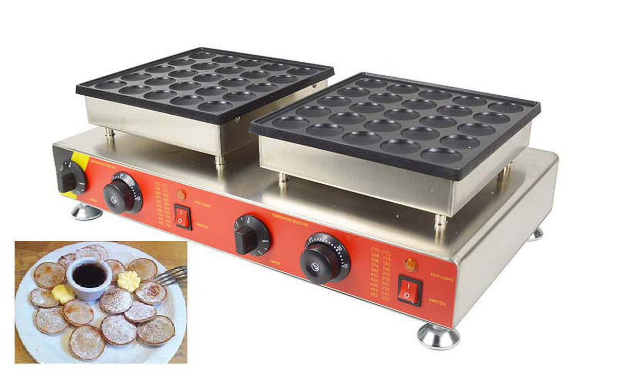 50Holes Commercial Electric Mini Dutch Pancake Waffle Maker B955973