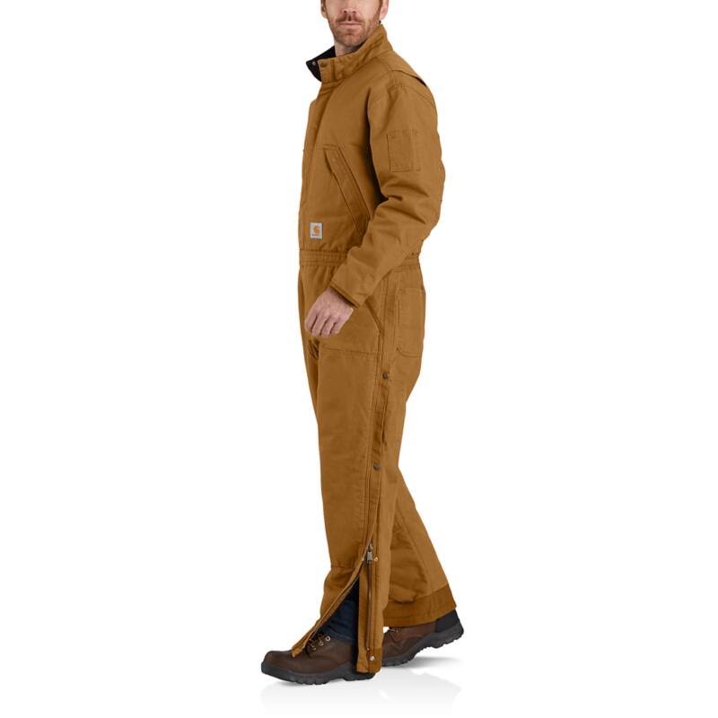 Brown Washed Duck Insulated Coverall D771984