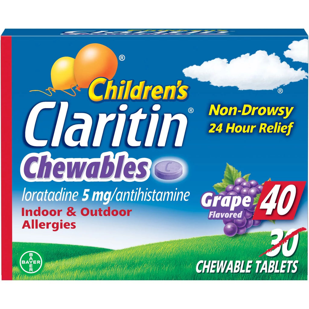 24 Hour Allergy Grape Chewable Tablet 5mg 40Ct B41588