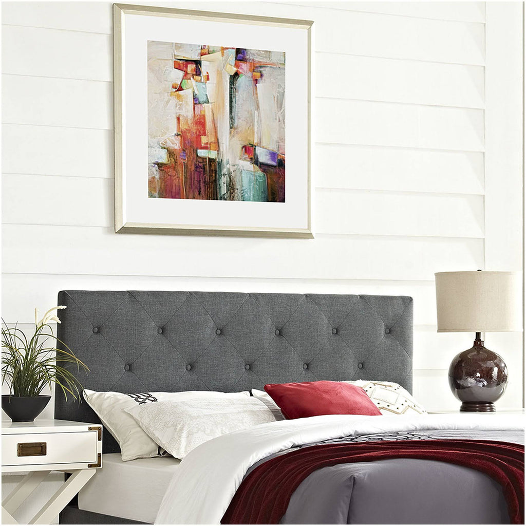 Gray Fabric Headboard, Full X11227