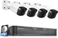 4K PoE Security Camera System with 4TB Hard Drive, 8pcs Wired 8MP Outdoor PoE IP Cameras, 8CH NVR Kit L44304