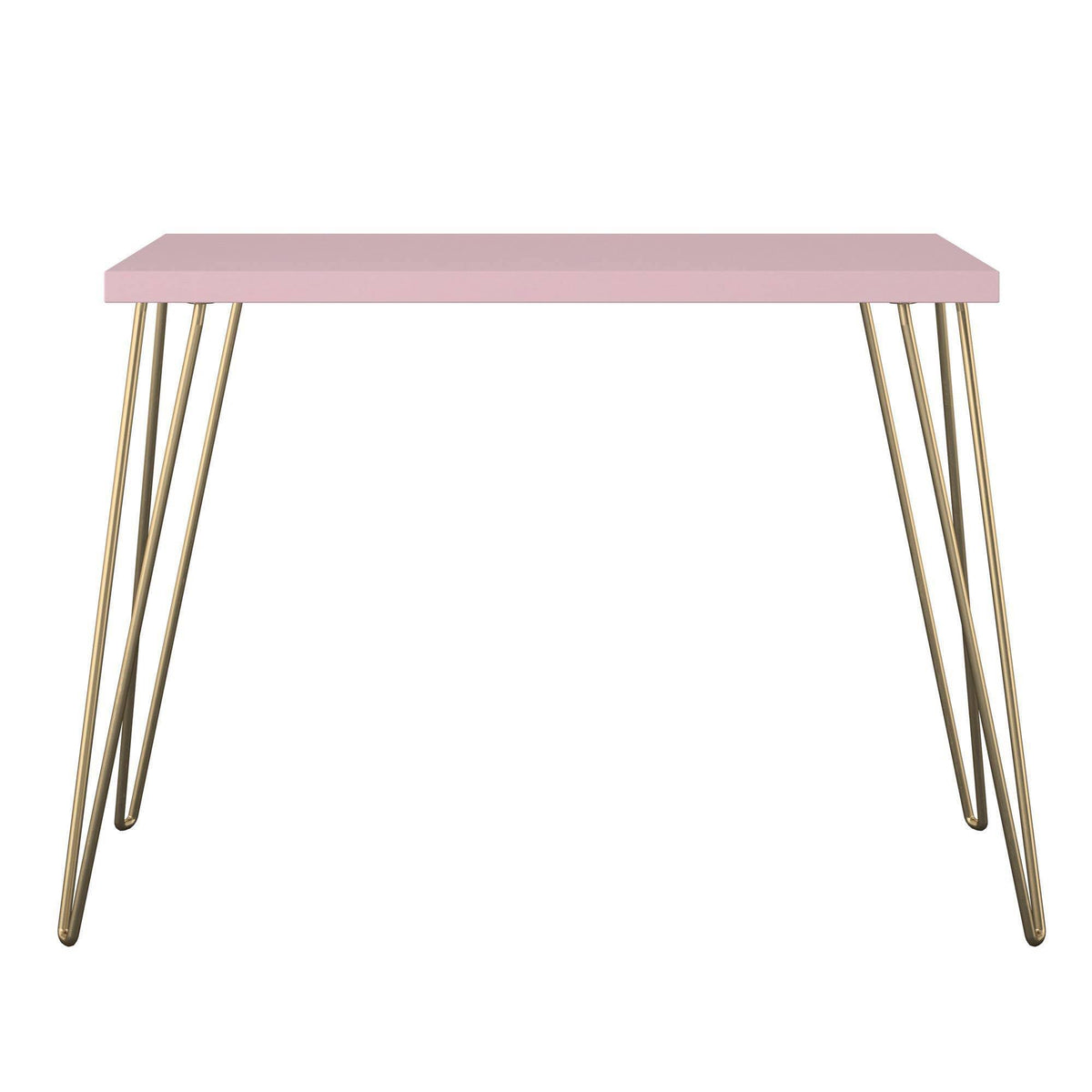 Retro Computer Desk Pink/Gold A723