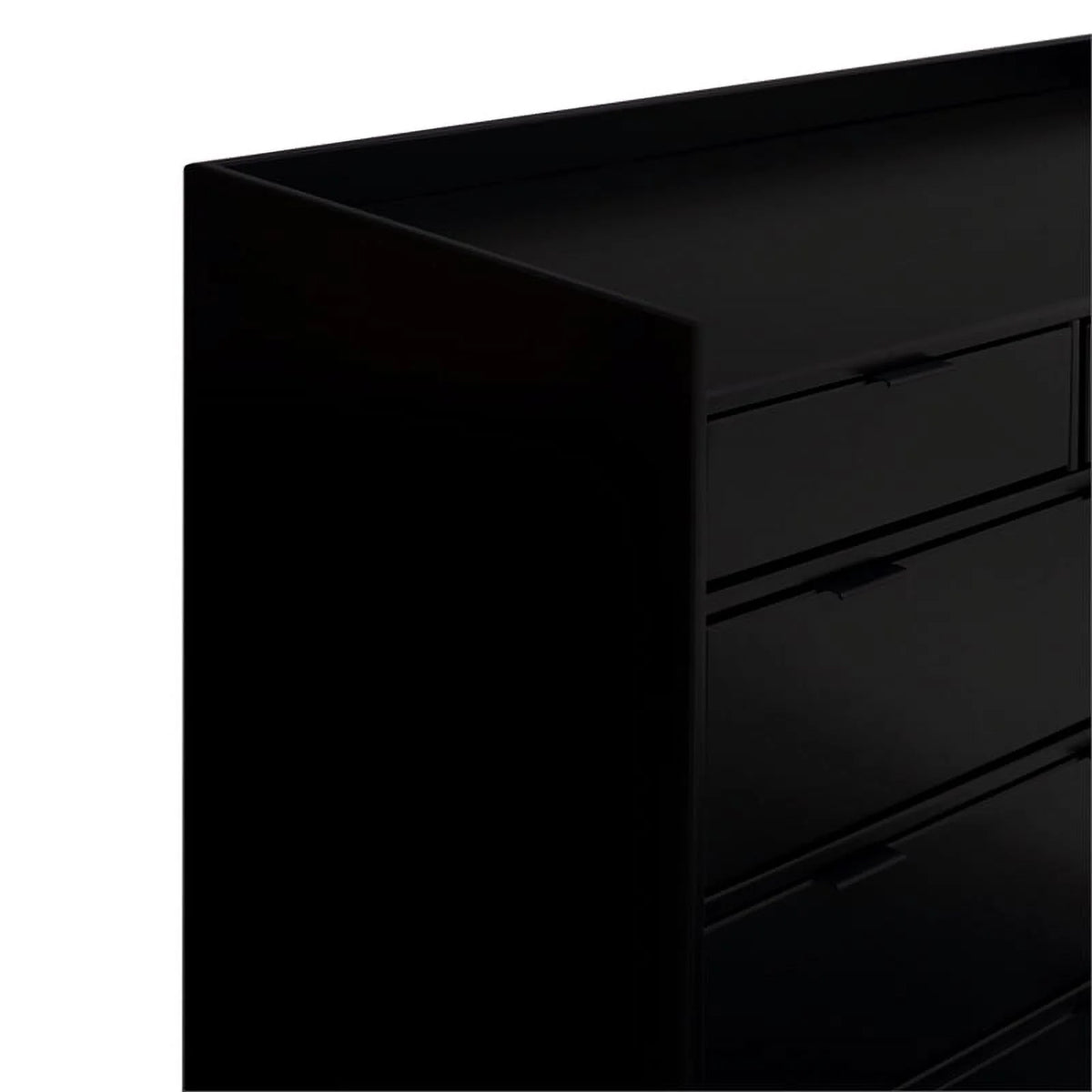 60" Black 9 Drawer Solid Wood Dresser G1255
