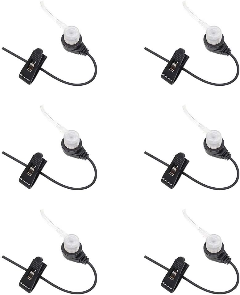 Transparent Security Headsets with PTT/VOX (6-Pack) G122