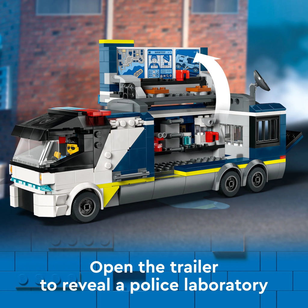 LEGO City Police Mobile Crime Lab Truck Toy with Quad Bike and 5 Minifigures Q995