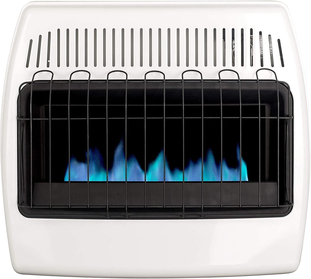 30,000 BTU Propane Natural Gas Wall Heater, White I98445