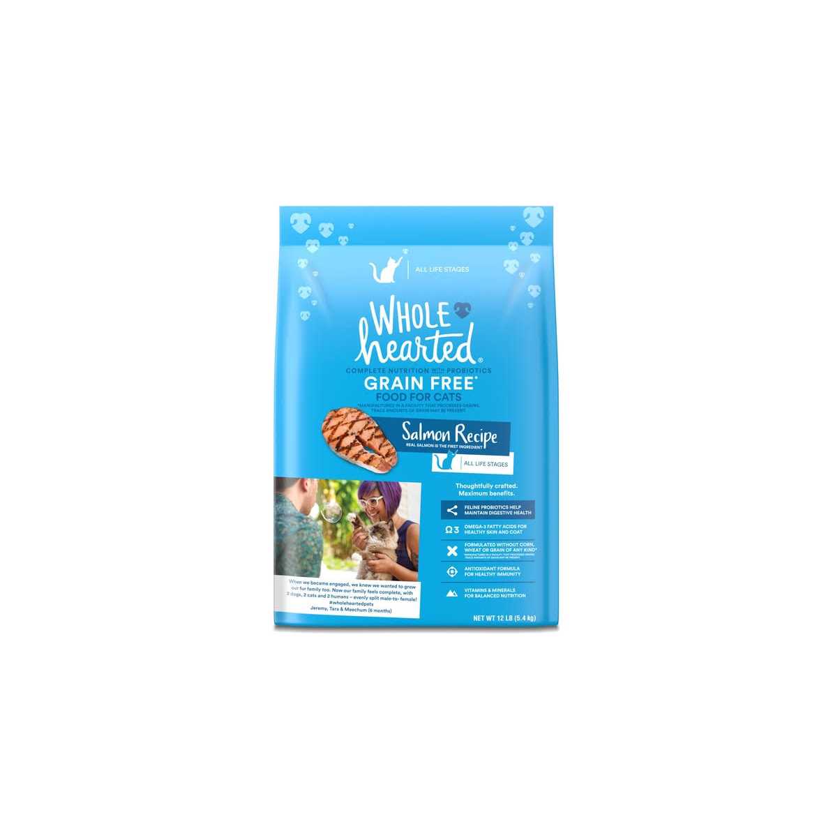 Grain Free Salmon Formula Dry Cat Food X849676