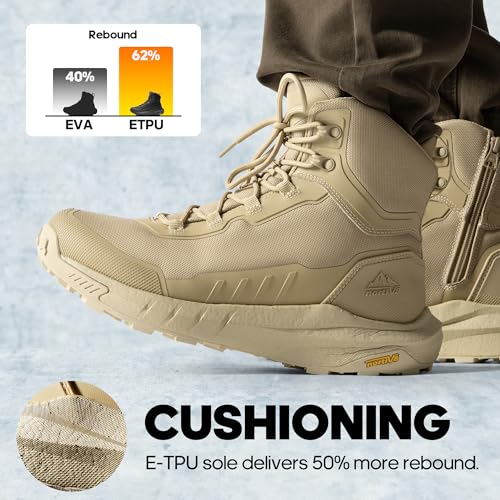Tactical Hiking Boot Lightweight Cushion Sole 8 Inches F353