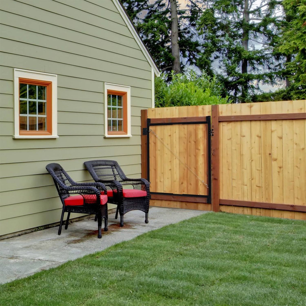 Steel Frame Gate Building Kit, 60x22-96 inch Wide Opening (2 Pack) Z78050