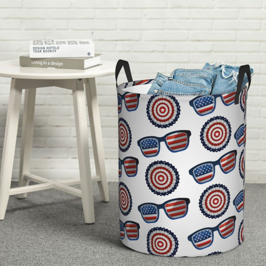 Waterproof Collapsible Laundry Basket with Handles B49832