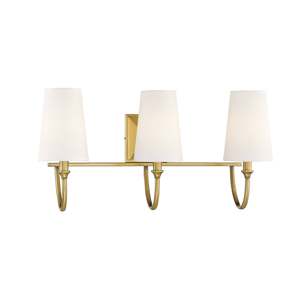 Warm Brass 3 Light Bath H10911