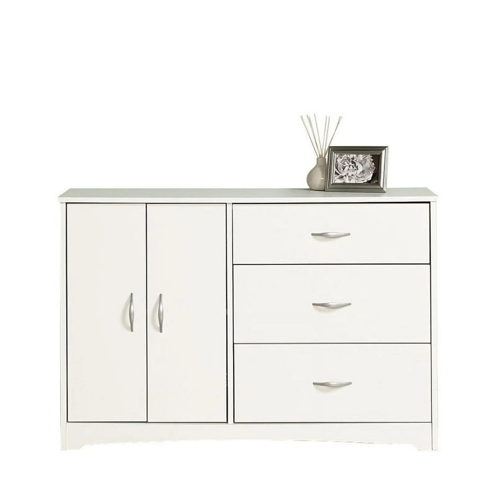 Engineered Wood 3-Drawer Dresser in Soft White G7741