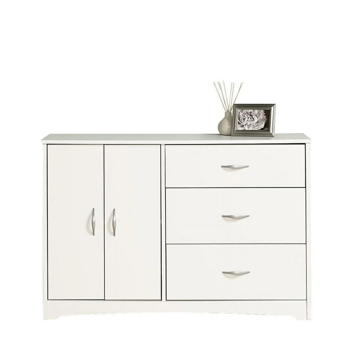 Engineered Wood 3-Drawer Dresser in Soft White G7741