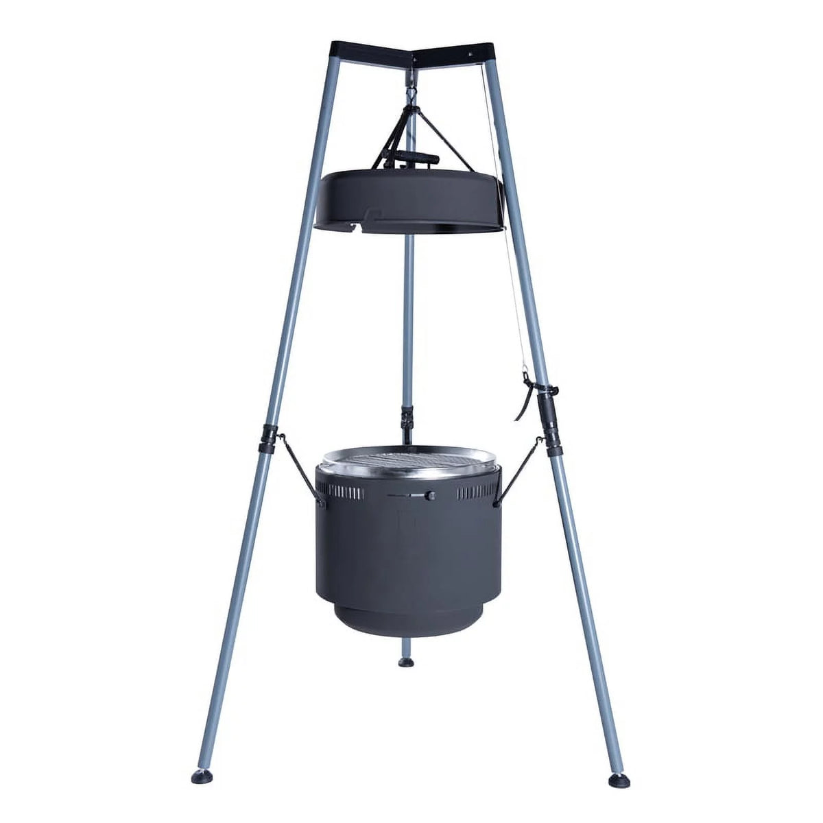 18 inch Charcoal Wood Pellet Grill and Smoker Black P2053