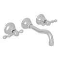 Wall Mount Widespread Lavatory Faucet Polished Nickel A865774