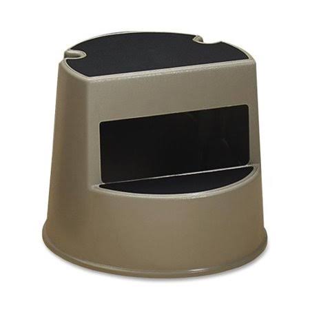 2-Step Mobile Step Stool 300 lb Load Capacity Beige O940