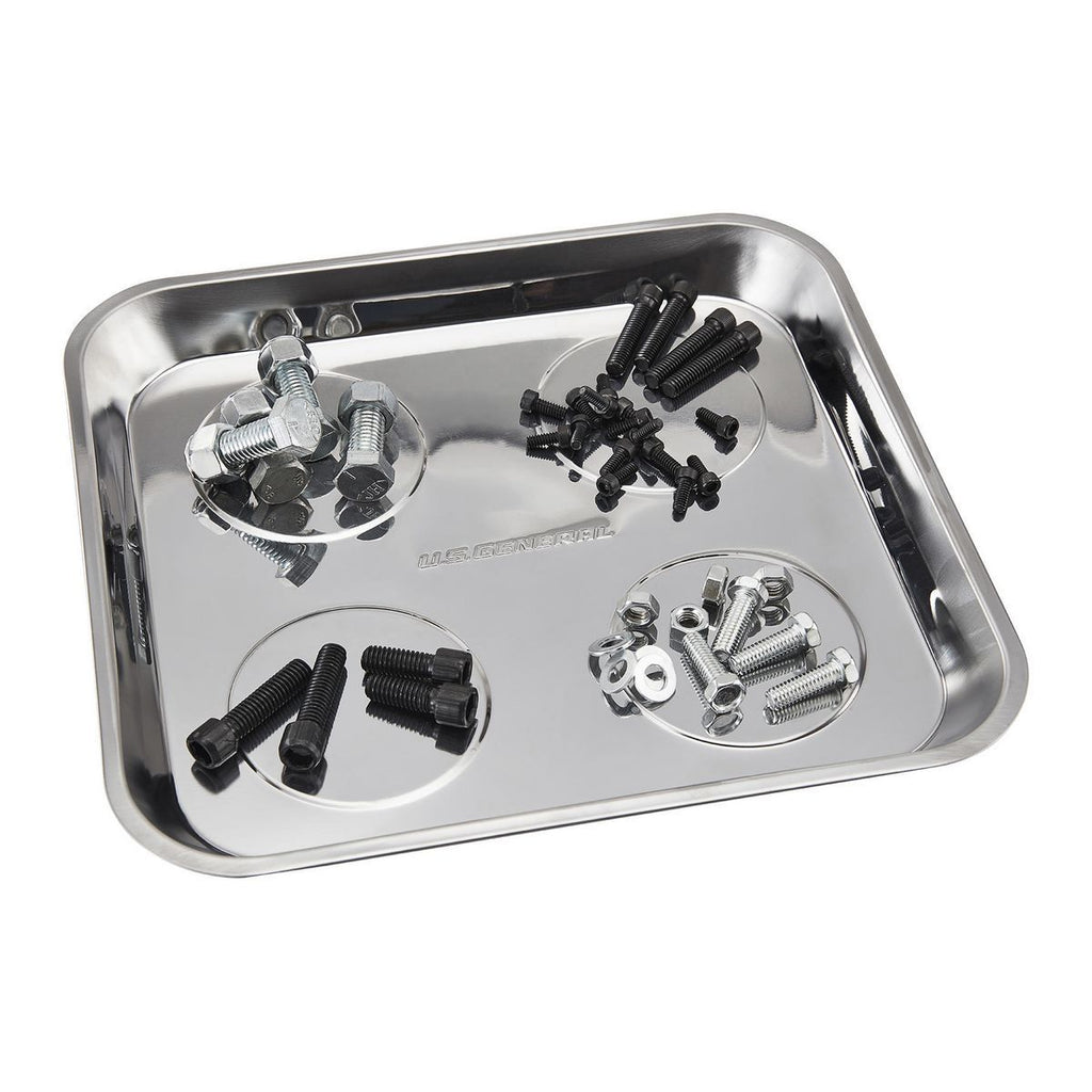 10-1/2 in. x 11-1/2 in. Magnetic Stainless Steel Parts Tray B2865