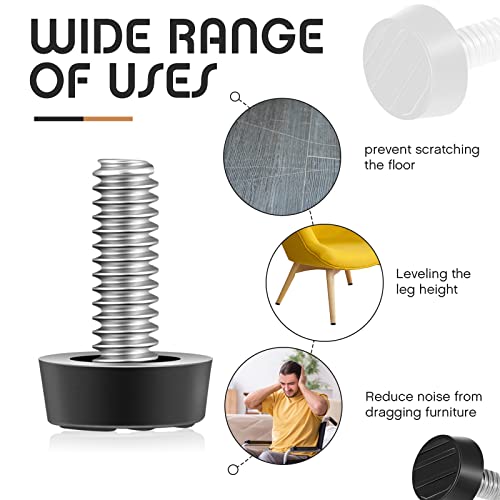 20 Pack Galvanized Steel Adjustable Furniture Levelers I46940