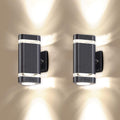 2 Pack LED Up and Down Outdoor Wall Lights Aluminum Waterproof 3000k 5W P6725