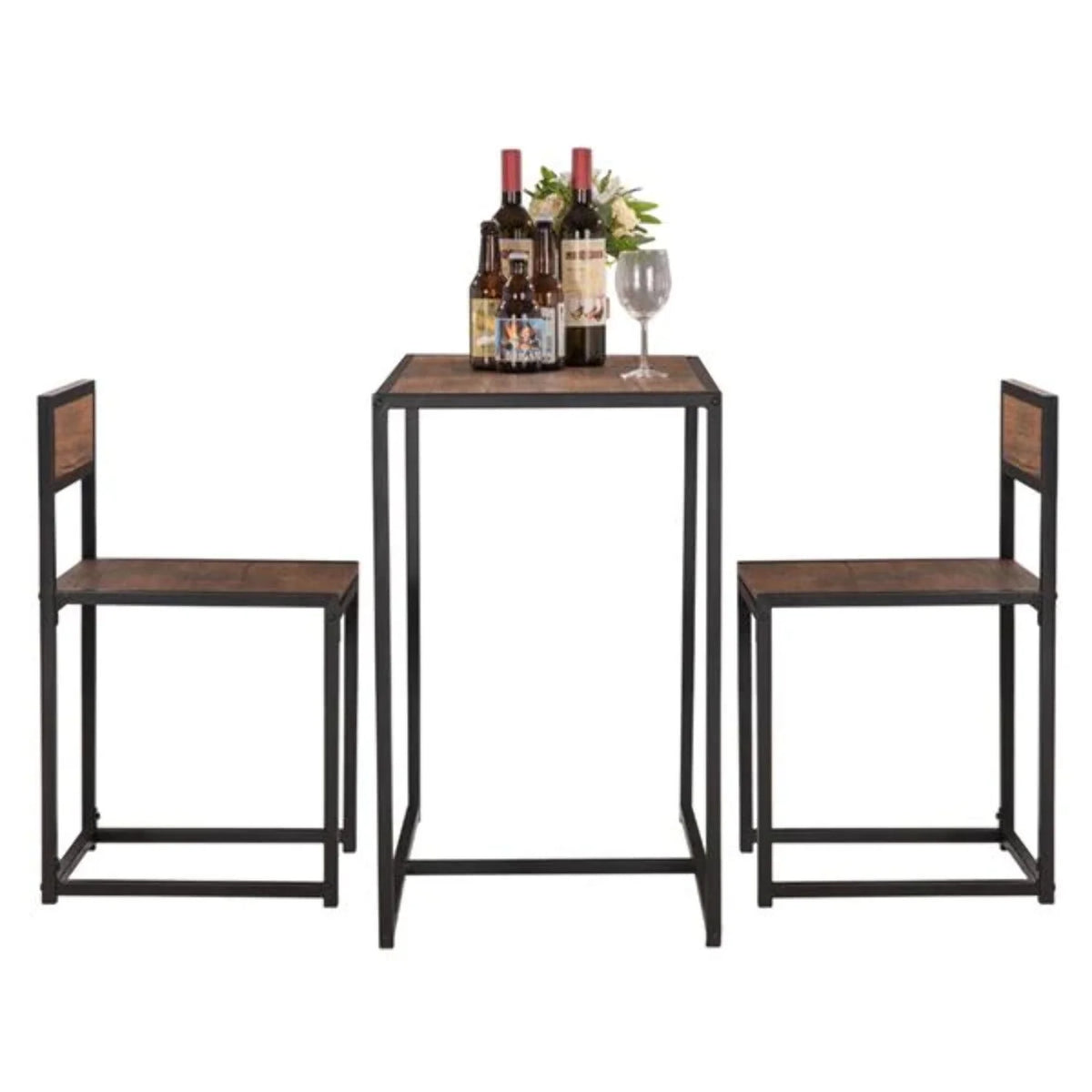 Wood Breakfast Table and Chair Three-Piece Q34289