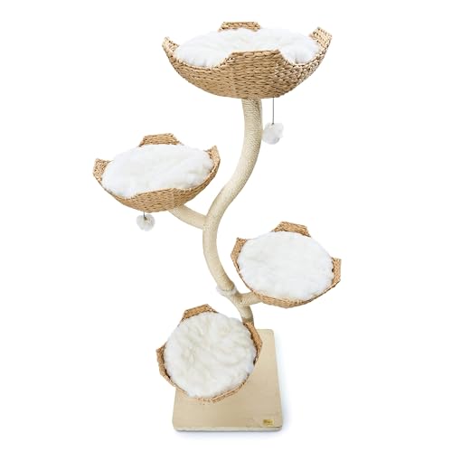 73" Tall Modern Cat Tree Scratching Tower B9948