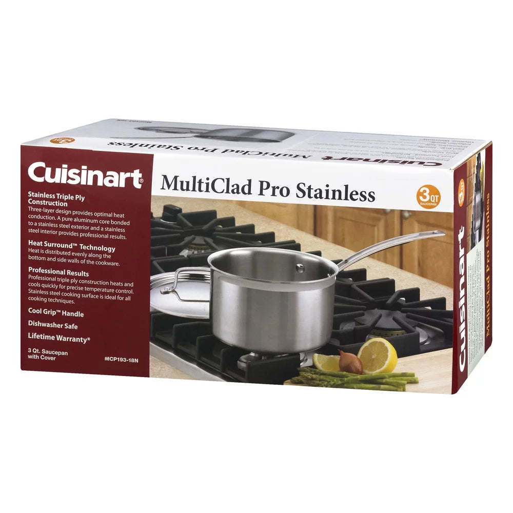 Triple Ply Stainless 3-Quart Saucepan O98060