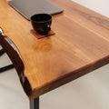 30" x 60" Walnut Wooden Table E71224